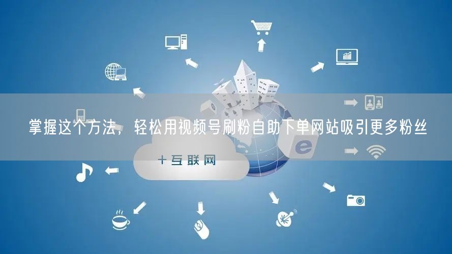 掌握这个方法,轻松用视频号刷粉自助下单网站吸引更多粉丝